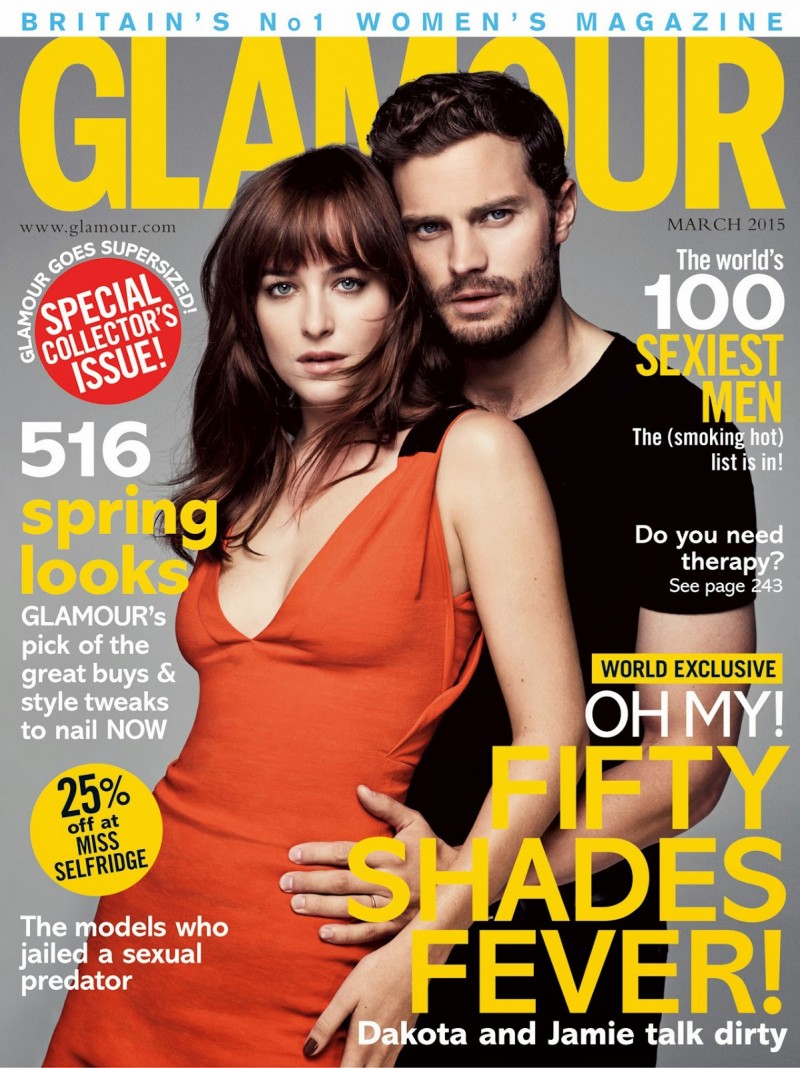 Jamie Dornan and Dakota Johnson for Glamour UK March 2015