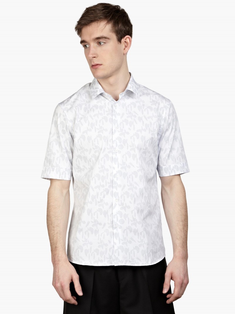 Jil Sander White Print Shirt