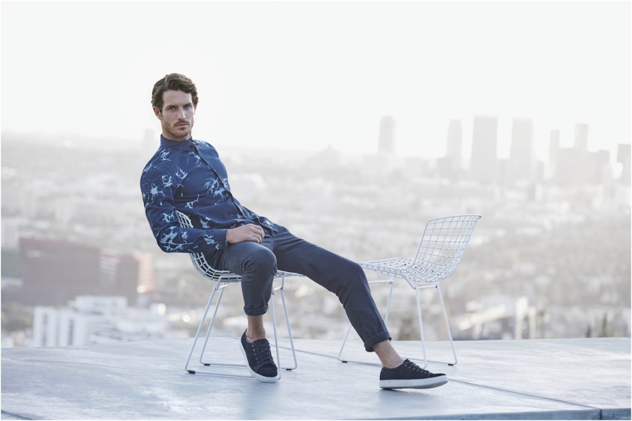 Justice Joslin Stars in Vince Spring/Summer 2015 Menswear Campaign