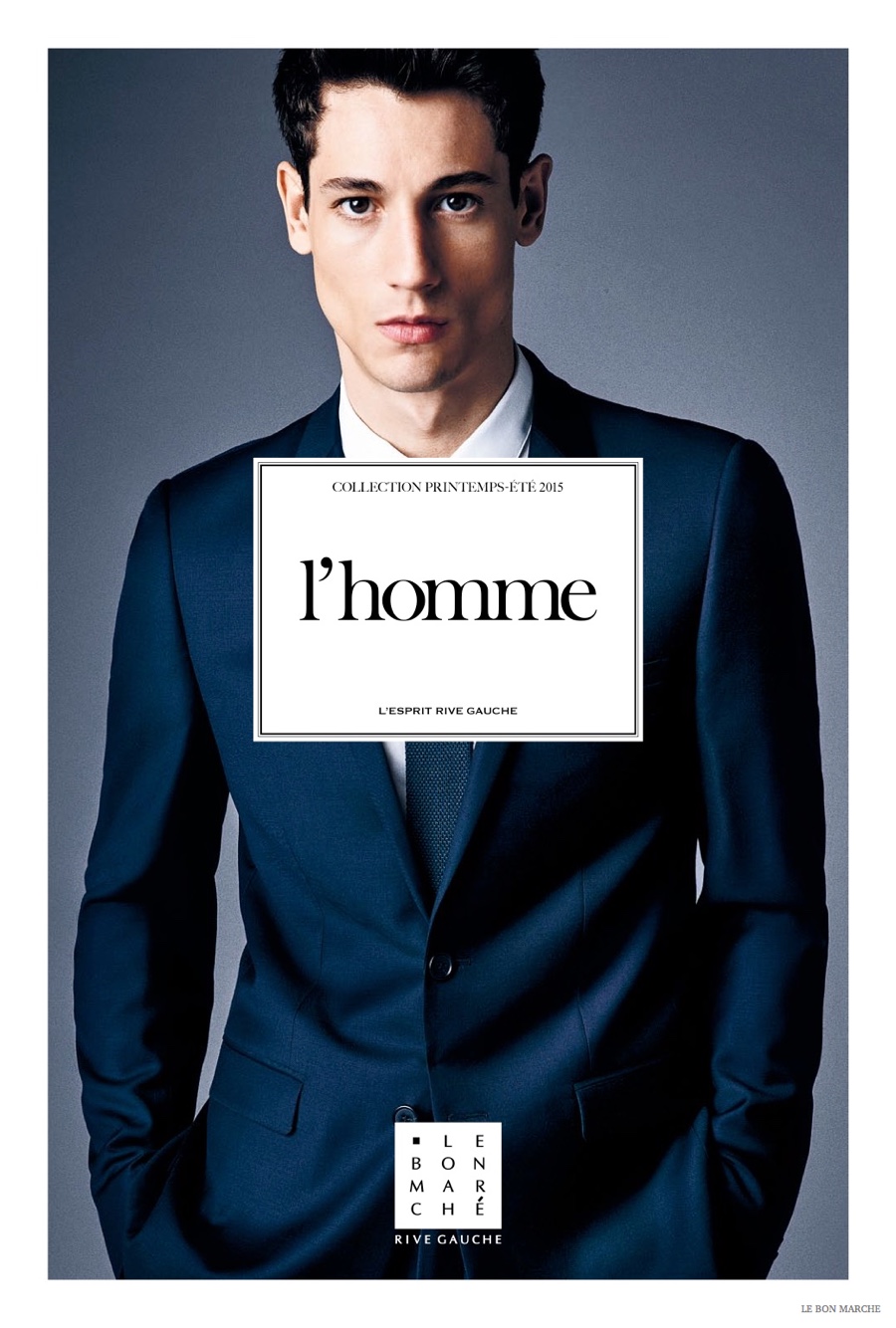 Nicolas Ripoll Models Elegant, Tailored Styles for Le Bon Marché