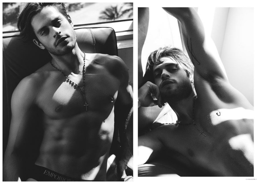 Lucas Facchini Models Emporio Armani Underwear for Shoot