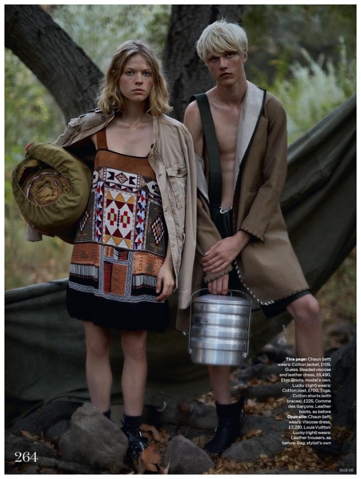 Lucky Blue Smith is Wild, Young & Free for British Elle 1970s Fashion ...
