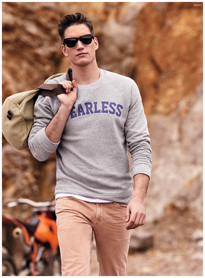 Mango Highlights Casual Men's Spring 2015 Styles in Mountain Shoot ...