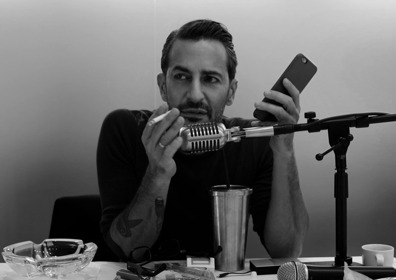 Marc Jacobs sits down for an interview.