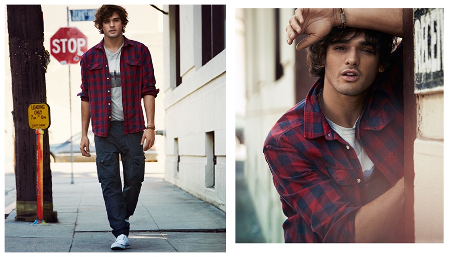 Marlon Teixeira Models Casual Spring Styles for H&M