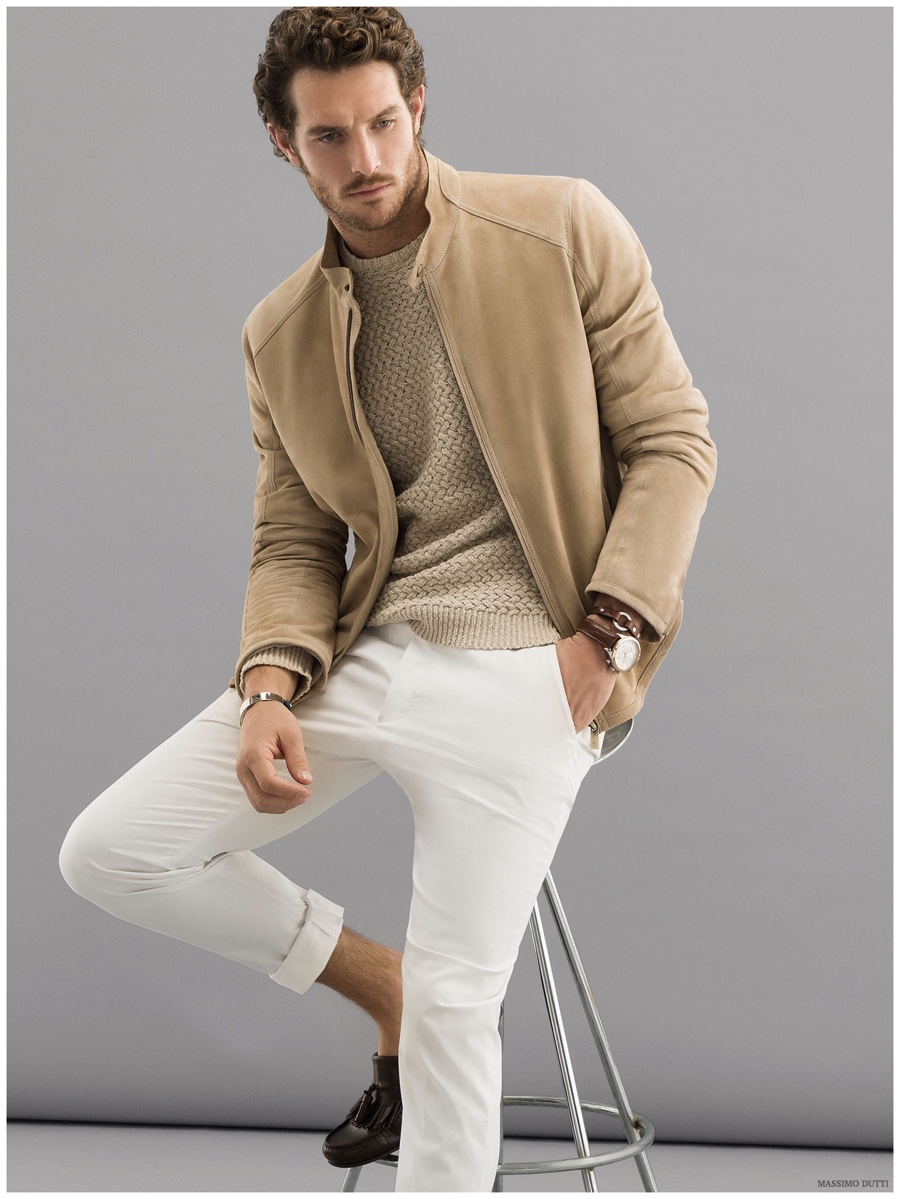 Massimo Dutti NYC Collection Highlights Camel Colored Men's Styles for Spring 2015