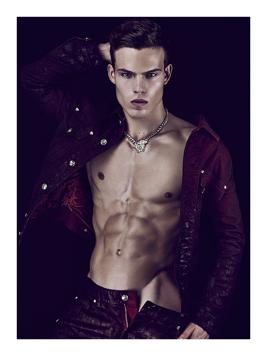 Orri Helgason is Clad in Versace for Daniel Jaems’ Obsession Series