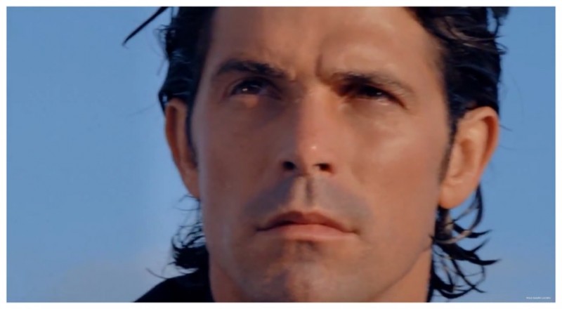 A still featuring Nacho Figueras for Polo Red Intense Fragrance campaign film.