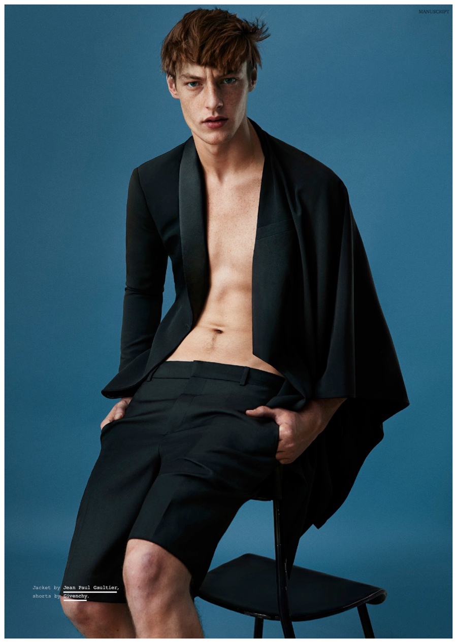 Cut + Paste: Roberto Sipos Models Bold Fashions for Manuscript Shoot