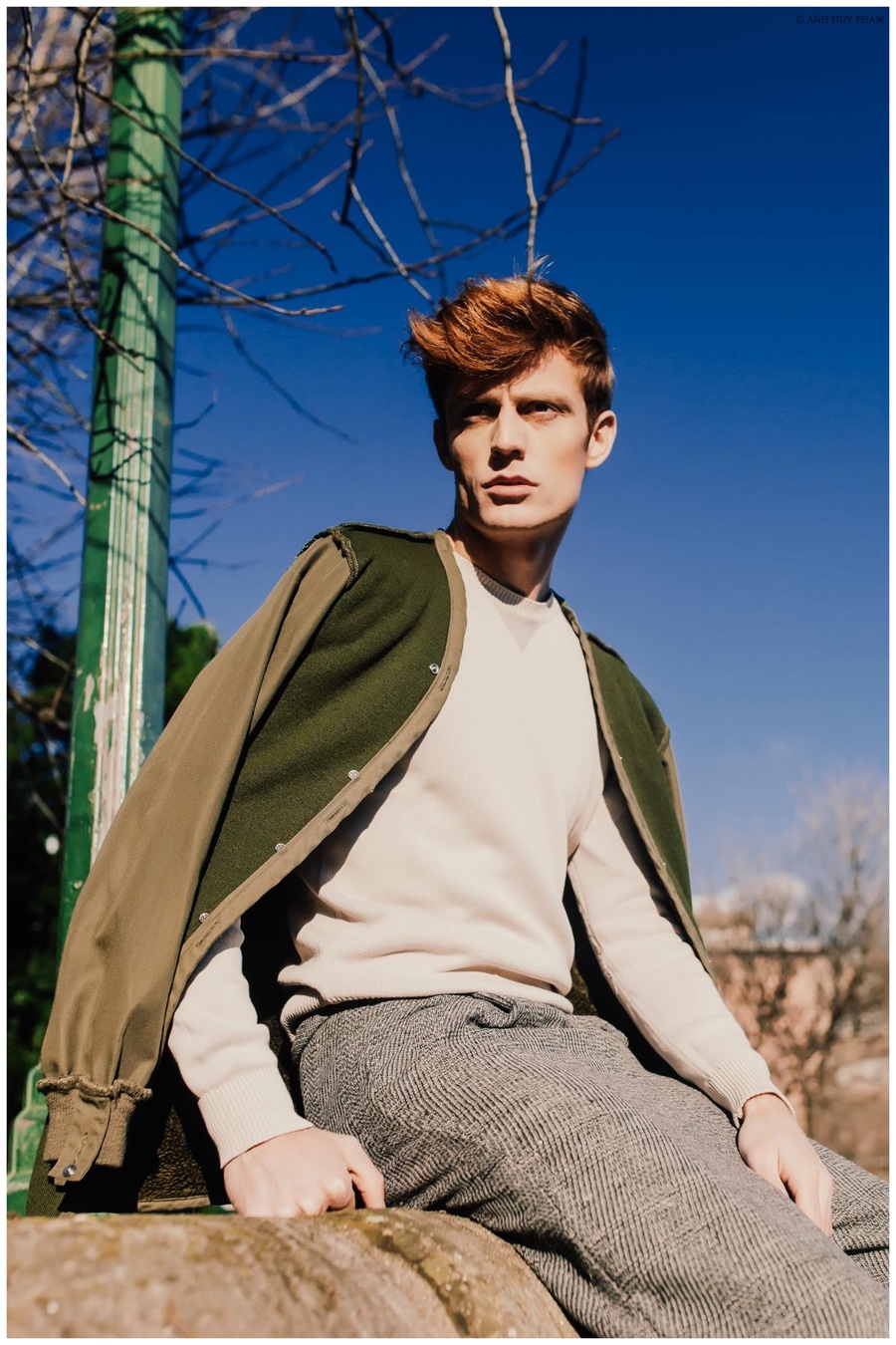Robin van Der Krogt Heads Outdoors for a Paris Shoot by Anh Huy Pham ...