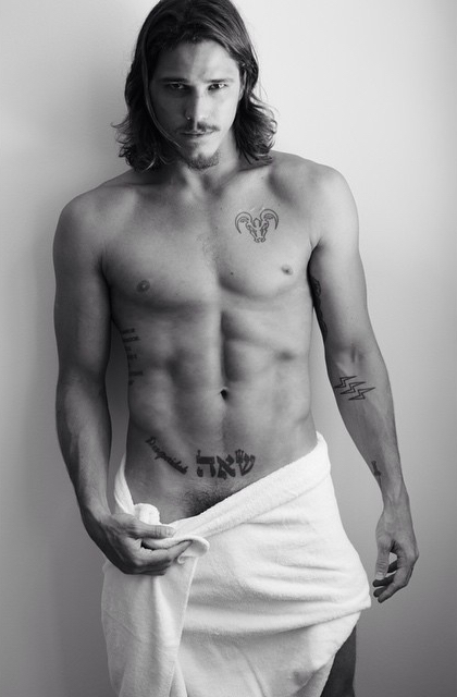 Romulo Neto Mario Testino Towel Series Photo Actor Romulo Neto