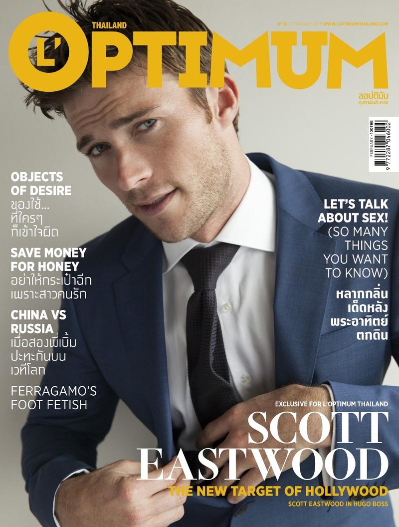 Scott Eastwood Covers L'Optimum Thailand February 2015 Issue