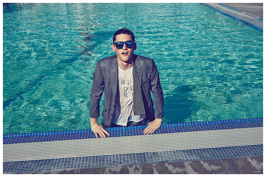 T.I for Men Spring 2015 Campaign Captures Anders Hayward & Race Imboden Poolside