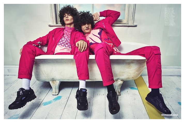 Arran, Liam & Jack Rock Curly Hair for 'Bubble Witches' Wonderland Fashion Editorial