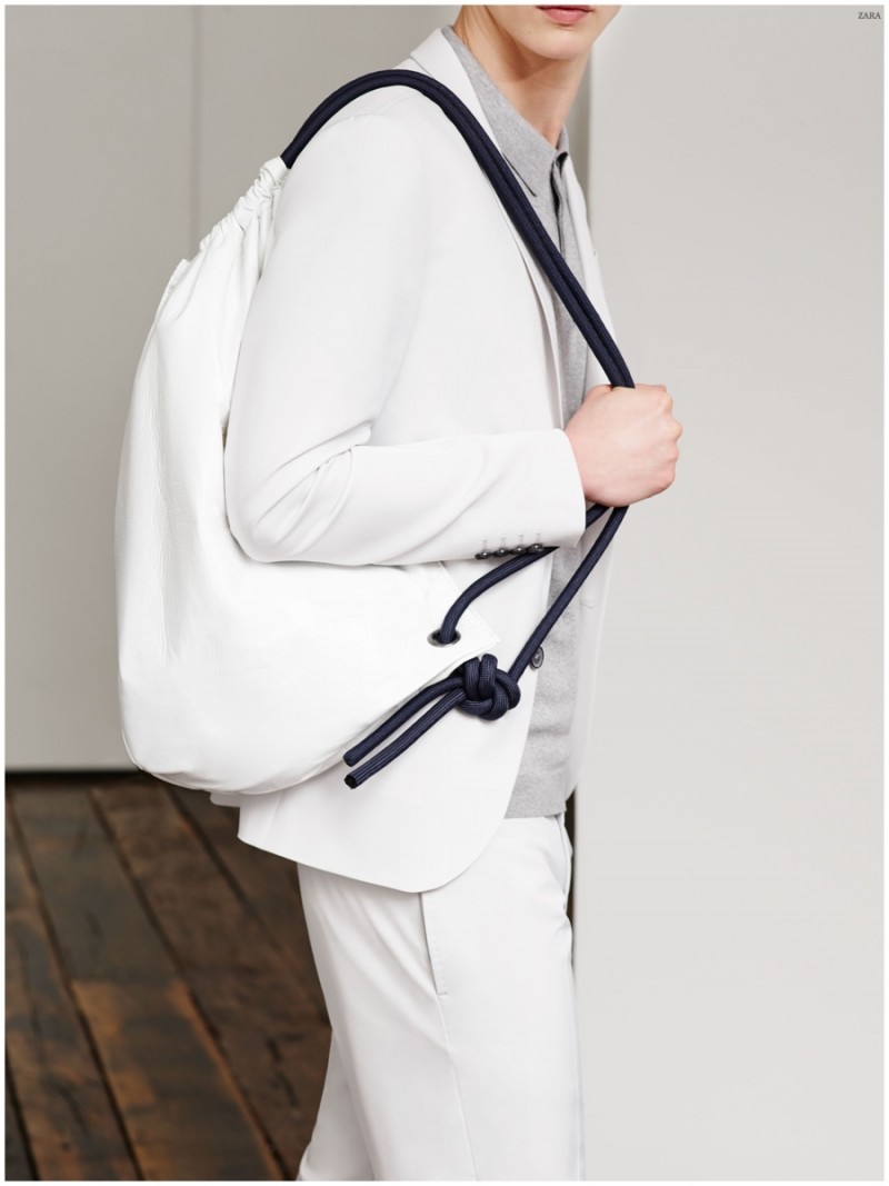 BLAZER / TROUSERS / RUCKSACK WITH ROPES