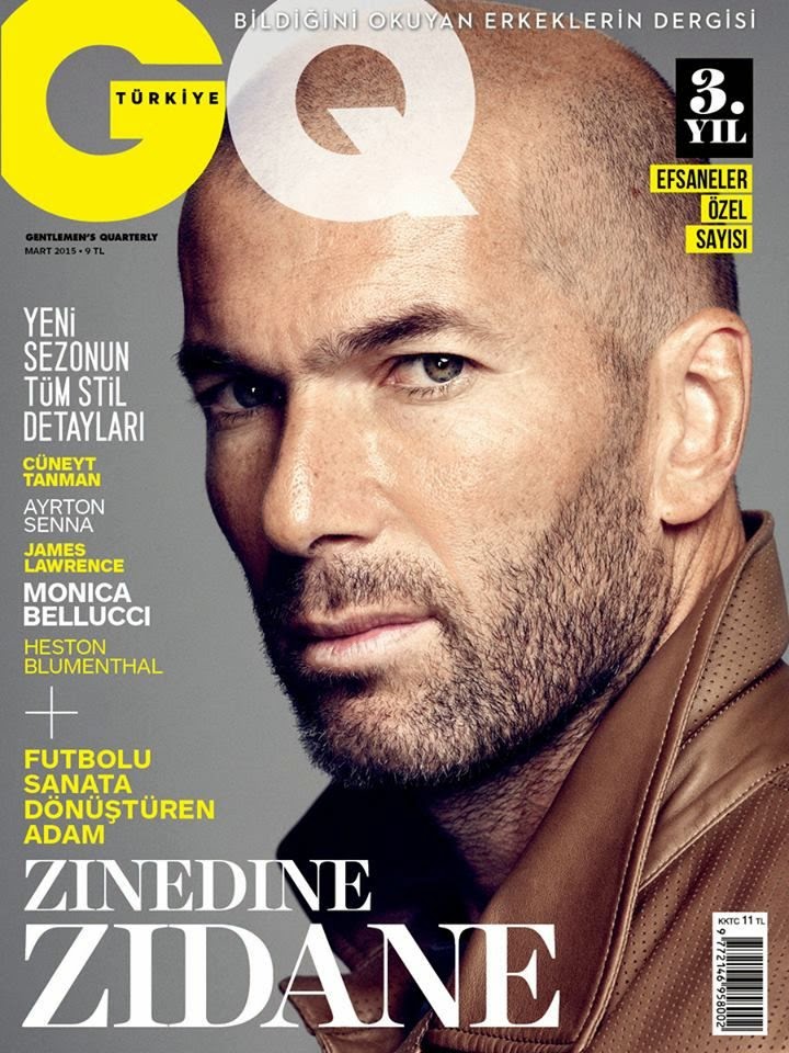 Zinedine Zidane GQ Turkey March 2015 Cover