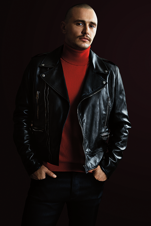 James Franco photographed by Damon Baker in a look from Gucci.