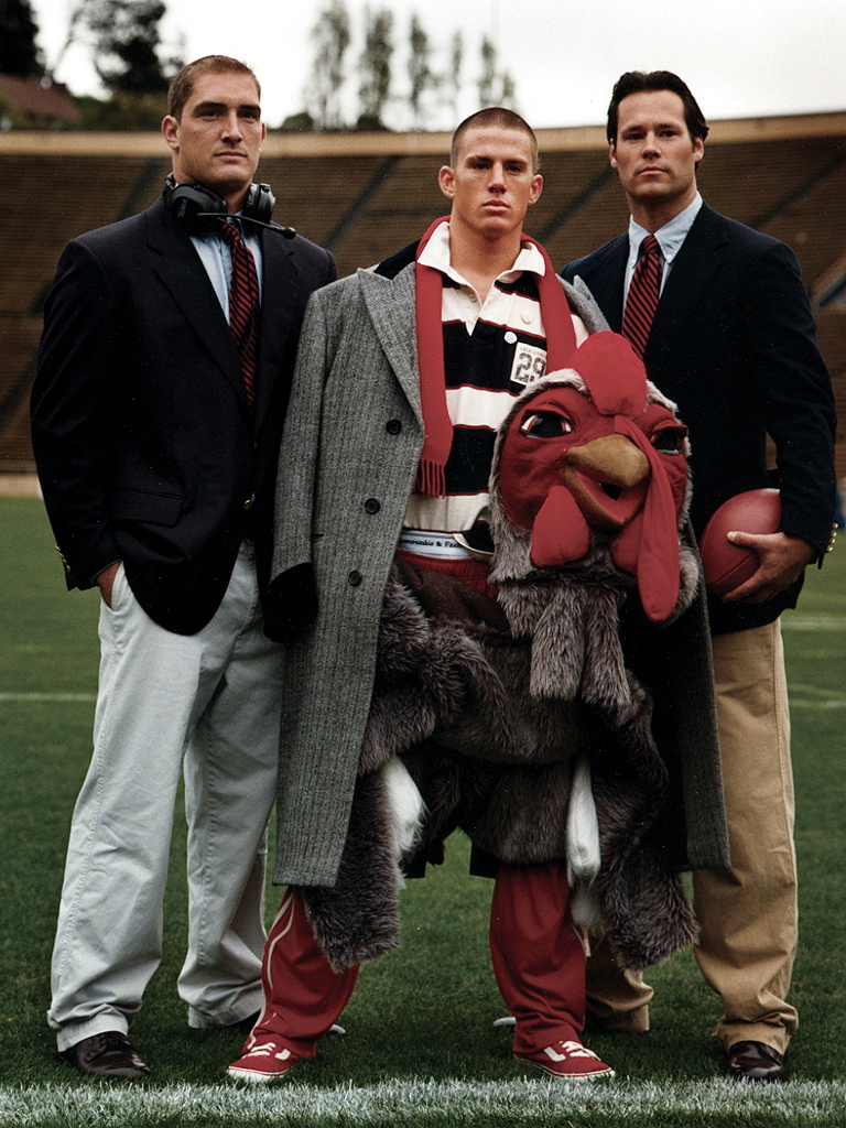 Channing Tatum goes preppy for Abercrombie & Fitch in 2001.