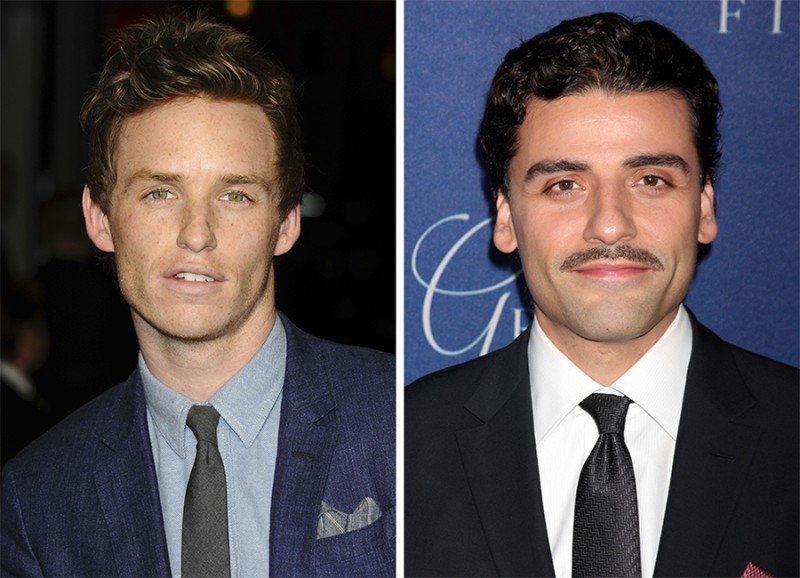 Left to Right: Eddie Redmayne, Oscar Isaac.