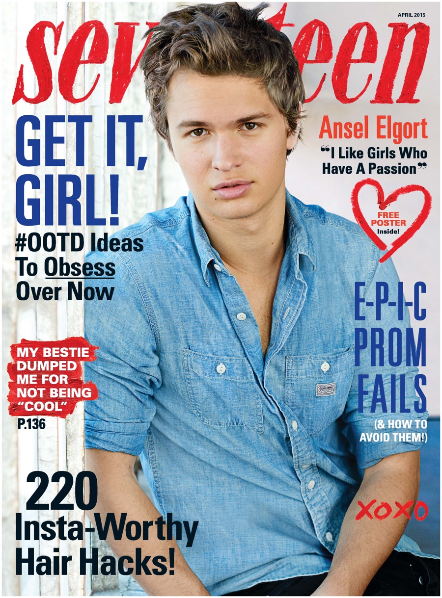 Ansel Elgort Covers Seventeen in Denim
