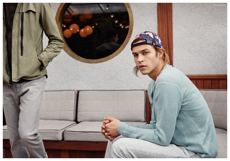 Armani Exchange Floral Print Trend Spring 2015 Menswear Miles McMillan