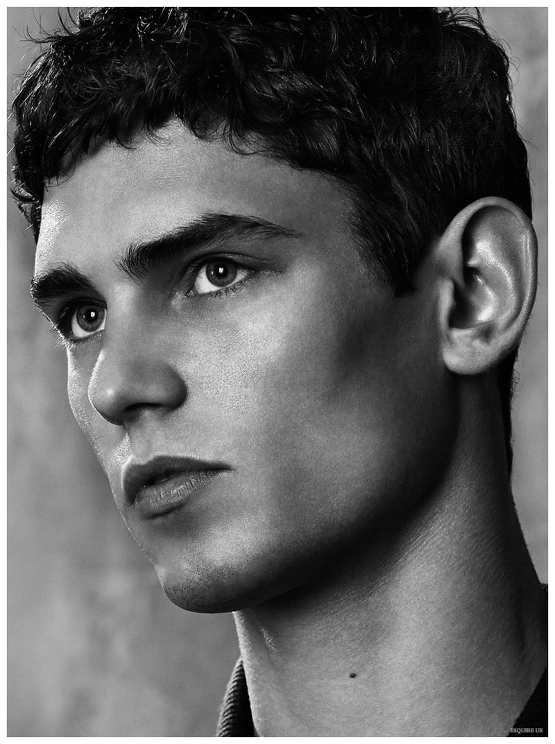 Arthur Gosse poses for a black & white portrait.