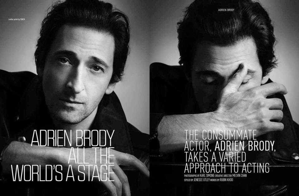Adrien Brody Covers August Man