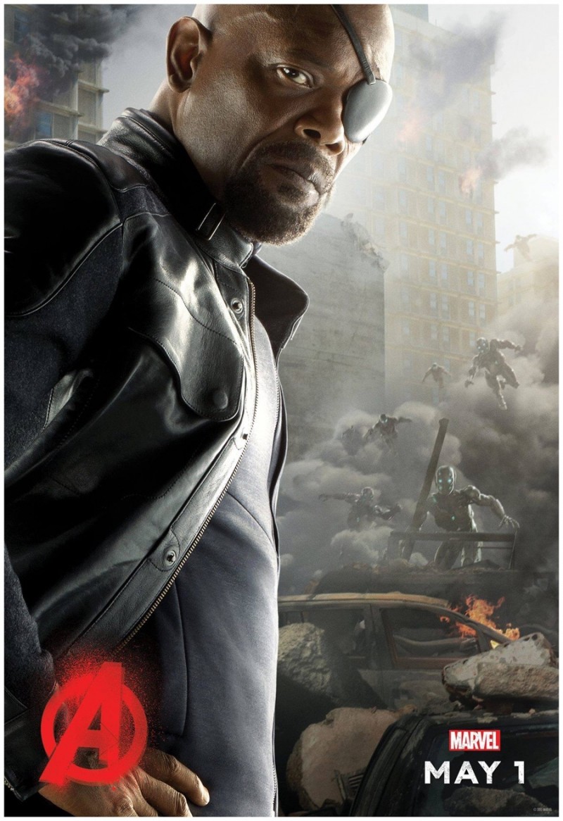 Samuel L. Jackson as Nick Fury » Marvel Releases 'Avengers: Age of Ultron' Posters Samuel L. Jackson as Nick Fury