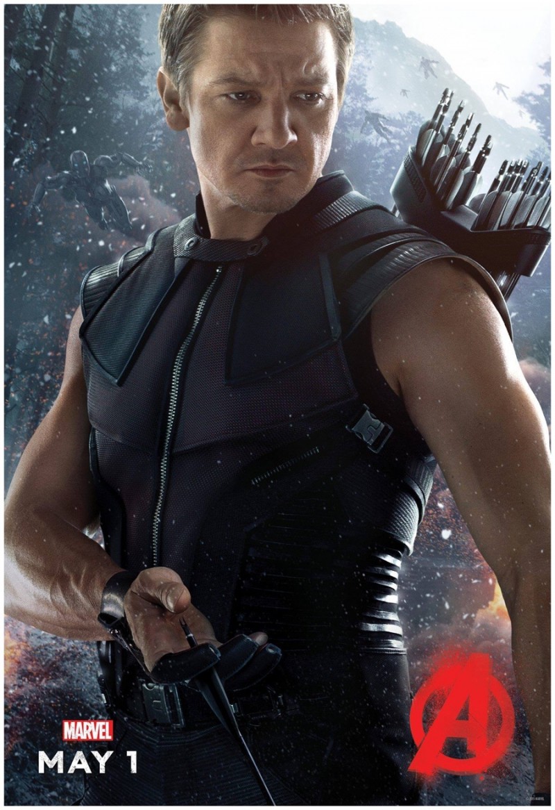Jeremy Renner as Hawkeye » Marvel Releases 'Avengers: Age of Ultron' Posters Jeremy Renner as Hawkeye