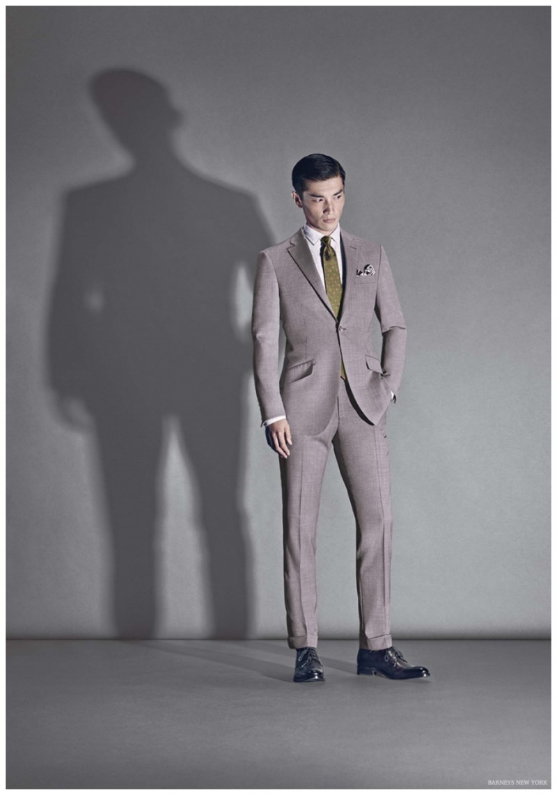 Daisuke Ueda cleans up in a tailored suit from Richard James.