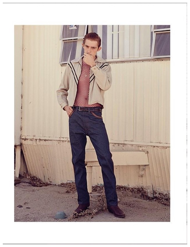 Charlie Ayres Taylor Models Spring Fashions for GQ Style Germany