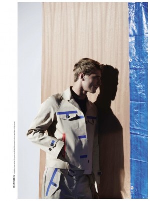 Clement Chabernaud LOfficiel Hommes Italia Spring 2015 Editorial Cover Shoot 004