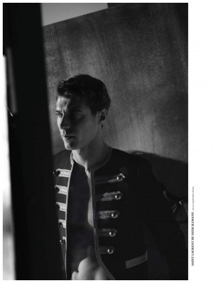 Clement Chabernaud LOfficiel Hommes Italia Spring 2015 Editorial Cover Shoot 005