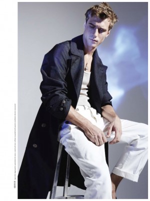 Clement Chabernaud LOfficiel Hommes Italia Spring 2015 Editorial Cover Shoot 008