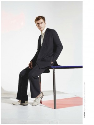 Clement Chabernaud LOfficiel Hommes Italia Spring 2015 Editorial Cover Shoot 009