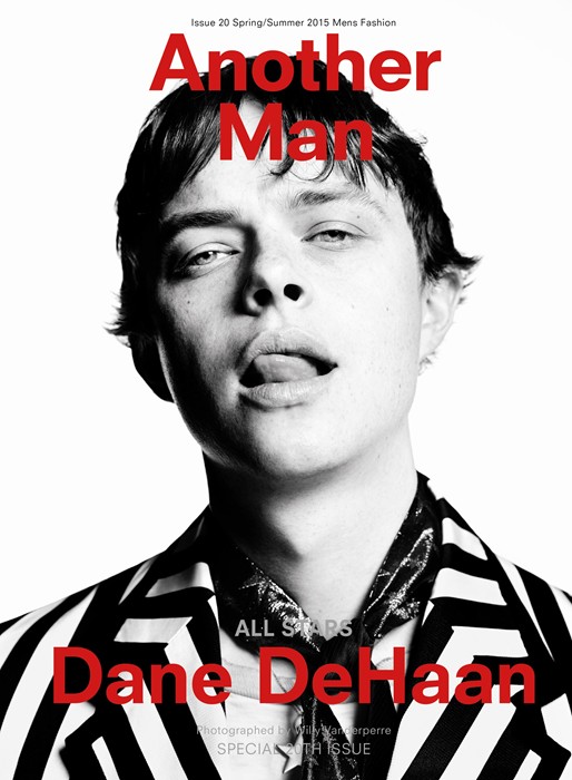 Dane DeHaan pulls a cheeky face for Another Man.