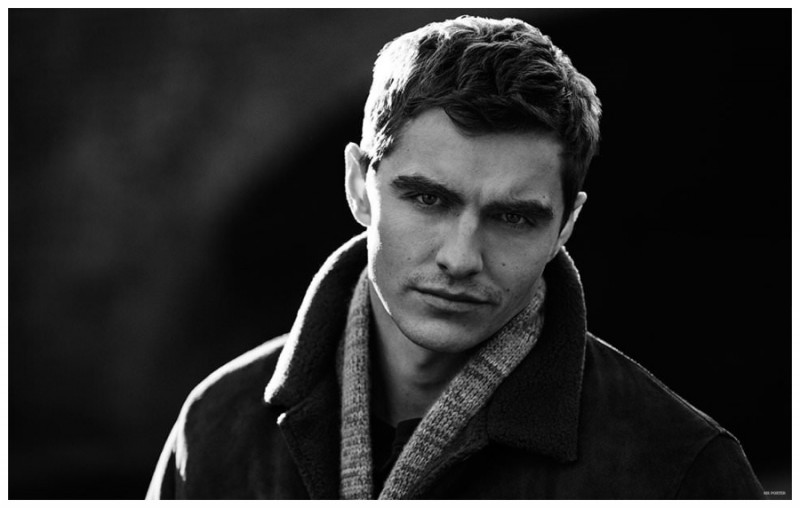 Dave Franco wears Neighborhood jacket and Richard James cardigan.