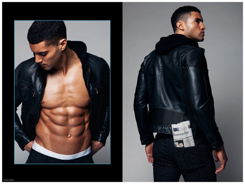 Devin Goda is cool in leather.