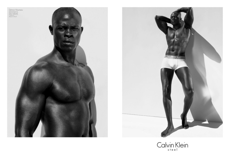 Actor Djimon Hounsou starred in a Calvin Klein Underwear campaign in 2007. Captured by Peter Lindbergh, the star wore branded designs for the advertisements.