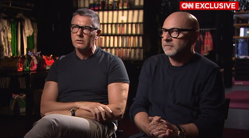 Stefano Gabbana and Domenico Dolce of Dolce & Gabbana sit down for an exclusive interview with CNN.