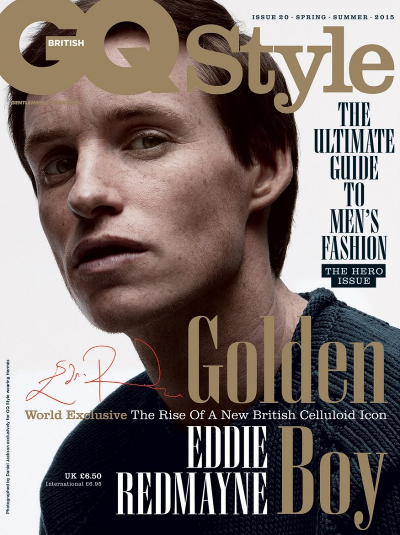 Eddie Redmayne sports subtle stubble for the cover of British GQ Style.