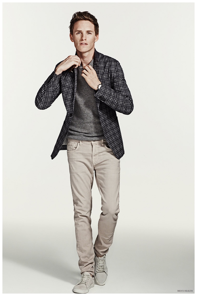 Eddie Redmayne tackles a sartorial print with Z Zegna.