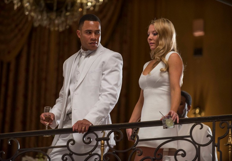 Andre Lyon and his wife Rhonda dress their best in white.