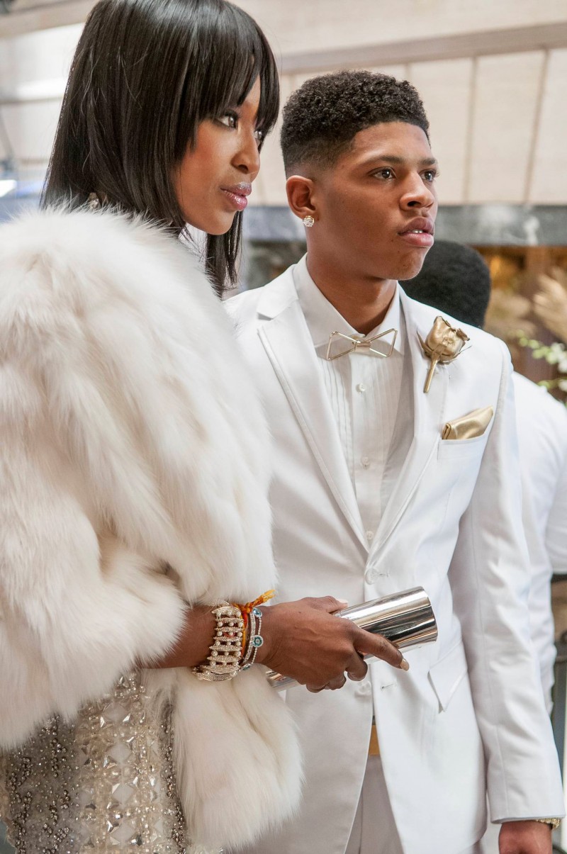 Hakeem Lyon and Camilla Marks (Naomi Campbell) make an appearance in stunning white ensembles.