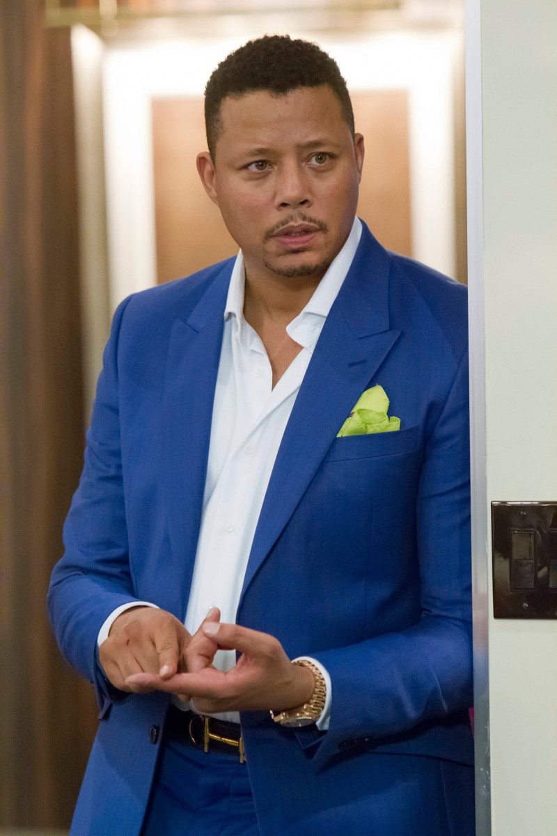 Lucious Lyon charms in a blue suit.