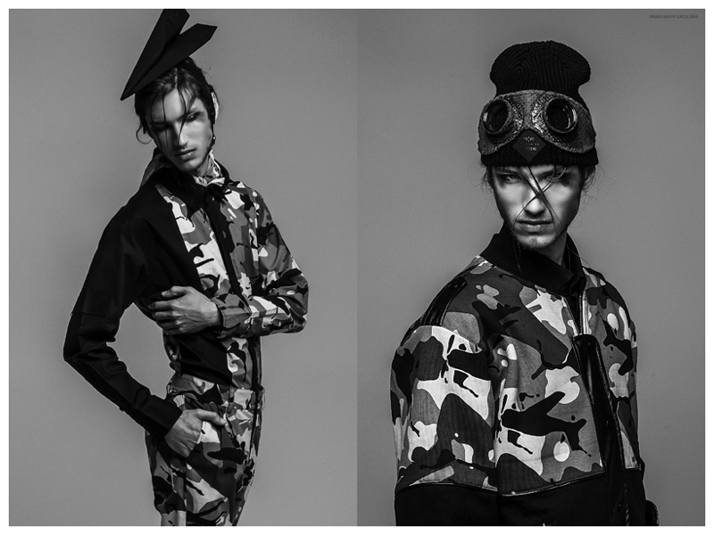 Camouflage plays a significant role in the capsule collection.