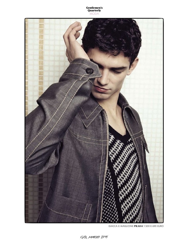 Arthur Gosse gets his denim fix from Prada.