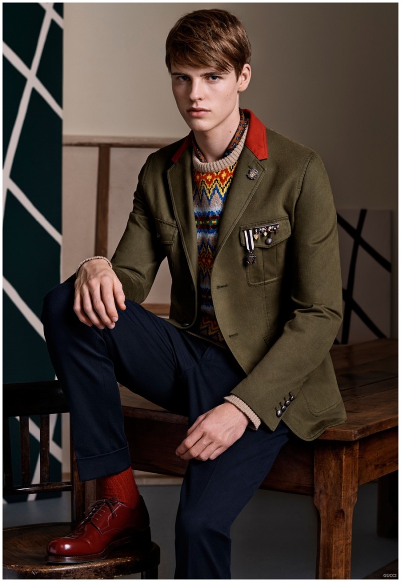 Gucci Pre-Fall 2015 Menswear Collection: Casual Chic + Equestrian ...