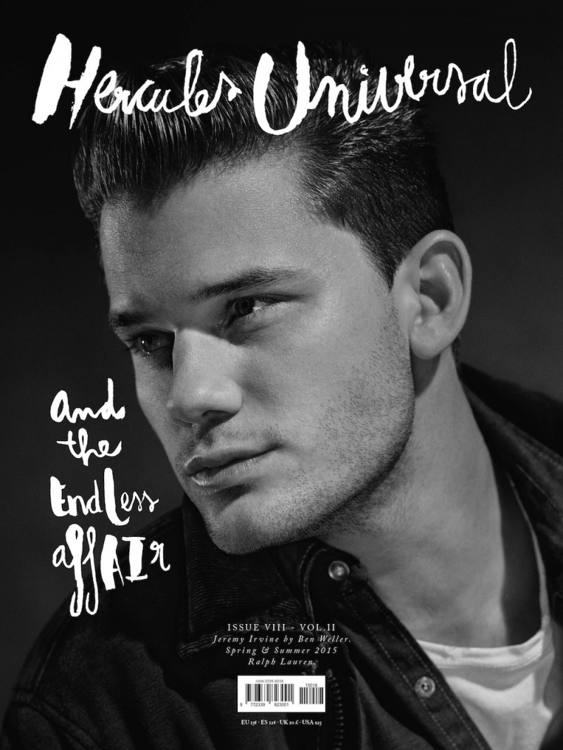 Jeremy Irvine goes retro for a Hercules Universal cover lensed by photographer Ben Weller.
