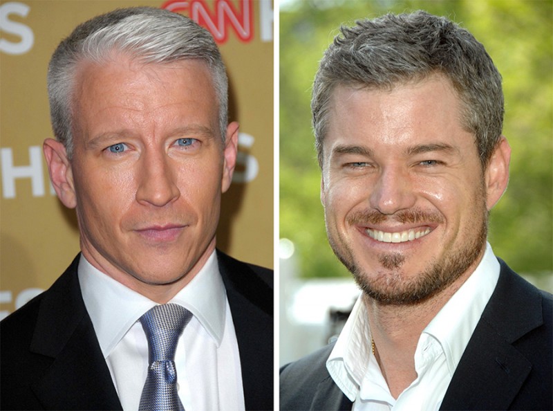 Left to Right: Anderson Cooper, Eric Dane.